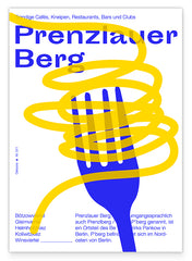 Dining in Prenzlauer Berg Berlin - Gabel in Blau