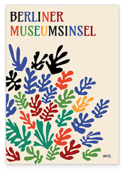 Berliner Museumsinsel mit Blättern - Matisse inspiriert