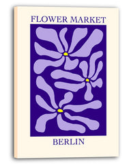 Berlin Flower Market - Blumen-Muster in Violett