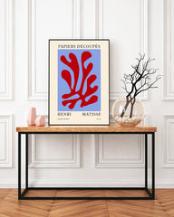 Abstraktes Blatt in Rot - nach Henri Matisse