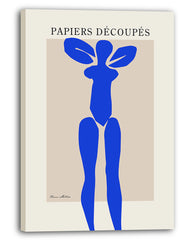 Abstrakte Frauen-Silhouette im Matisse-Stil