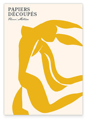 Tanzende Frau in Gelb - Matisse modern interpretiert