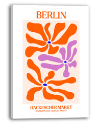 Berlin Hackescher Markt - Retro Blumen in Orange
