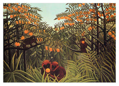 Henri Rousseau - Affen in den Orangen-Bäumen