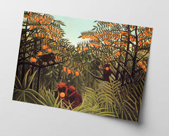 Henri Rousseau - Affen in den Orangen-Bäumen