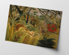 Henri Rousseau - Tiger vom tropischen Sturm überrascht