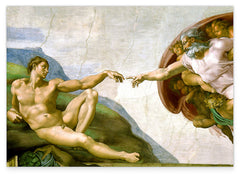 Michelangelo - Die Erschaffung Adams Renaissance Malerei