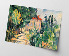 Paul Cézanne - Haus mit rotem Dach