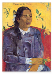 Paul Gauguin - Frau mit Blume