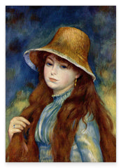 Pierre-Auguste Renoir - Mädchen mit Strohhut