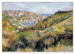 Pierre-Auguste Renoir - Hügel um die Bucht von Moulin Huet