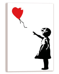 Banksy - Balloon Girl Mädchen mit Luftballon Street Art