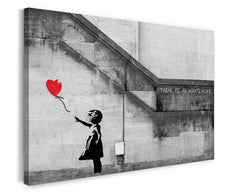 Banksy - Balloon Girl Mädchen mit Luftballon always hope Street Art