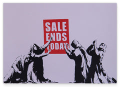 Banksy - Sale Ends Frauen trauern dem Schlussverkauf nach Graffiti Street Style cool stylisch modern