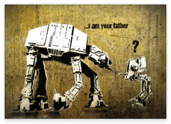 Banksy - AT-ST und AT-AT Star Wars I am your father Ich bin dein Vater