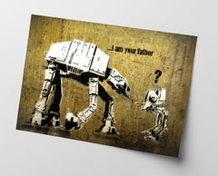 Banksy - AT-ST und AT-AT Star Wars I am your father Ich bin dein Vater
