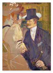 Henri de Toulouse-Lautrec - Der Engländer (William Tom Warrener, 1861-1934) im Moulin Rouge