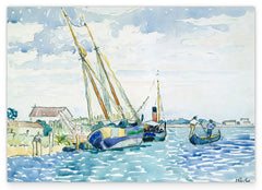 Henri-Edmond-Kreuz - Marine Szene (Boote in der Nähe von Venedig)