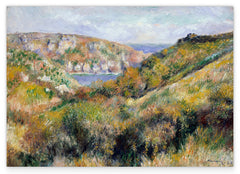 Auguste Renoir - Hügel um die Bucht von Moulin Huet, Guernsey