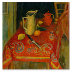 Samuel Halpert - Die rote Tischdecke