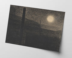 Georges Seurat - Courbevoie: Fabriken bei Mondlicht