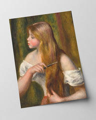 Pierre Auguste Renoir - Malerei des jungen Mädchens (La Toilette)