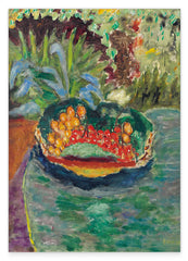 Pierre Bonnard - Korb mit Früchten auf einem Tisch im Garten von Le Cannet