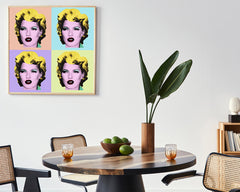 Pop-Art Kate Moss meets Marilyn Monroe - Banksy Inspiriert von Andy Warhol, Street-Art - Moderner Kunstdruck Canvas
