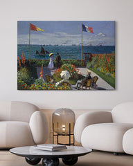 After Hover: Claude Monet - Garten in Sainte-Adresse (1867)