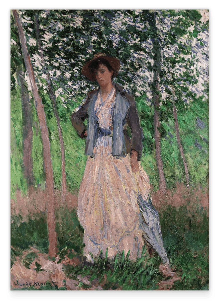 Claude Monet - Die Spaziergängerin (Suzanne Hoschedé, später Theodore Earl Butler, 1868-1899) (1887)