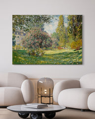 After Hover: Claude Monet - Landschaft am Park Monceau (1876)