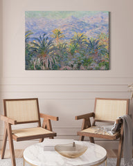 After Hover: Claude Monet - Palmen in Bordighera (1884)