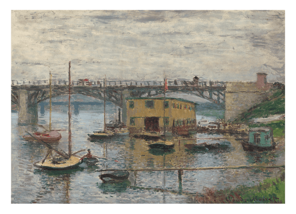 Claude Monet - Brücke bei Argenteuil an einem grauen Tag (1876)