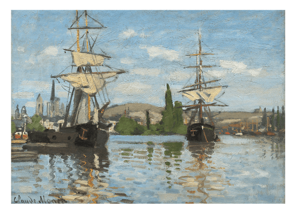 Claude Monet - Schiffe auf der Seine bei Rouen (1872/1873)