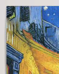After Hover: Vincent van Gogh - Nachtcafé/Nachts vor dem Café an der Place du Forum in Arles (1888)
