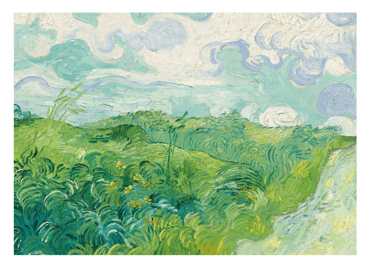Vincent van Gogh - Feld mit grünem Weizen (1889)