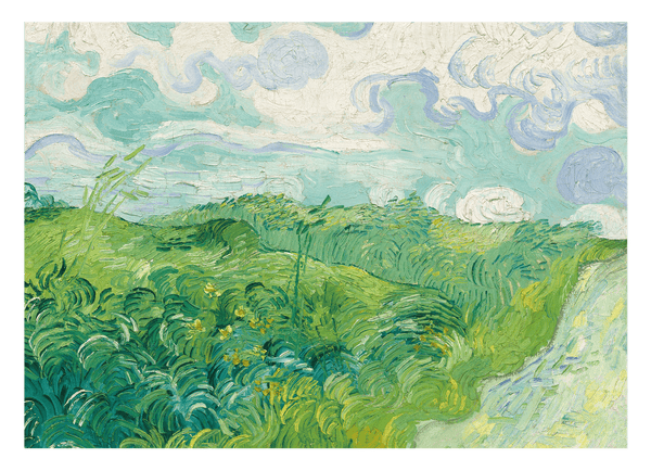Vincent van Gogh - Feld mit grünem Weizen (1889)