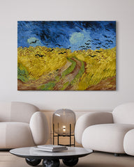 After Hover: Vincent van Gogh - Weizenfeld mit Krähen (1890)