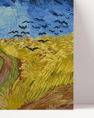 After Hover: Vincent van Gogh - Weizenfeld mit Krähen (1890)