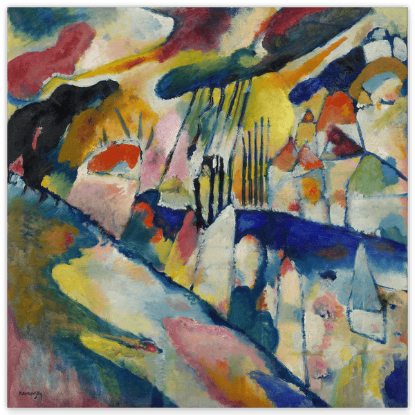 Wassily Kandinsky - Landschaft mit Regen (1913)