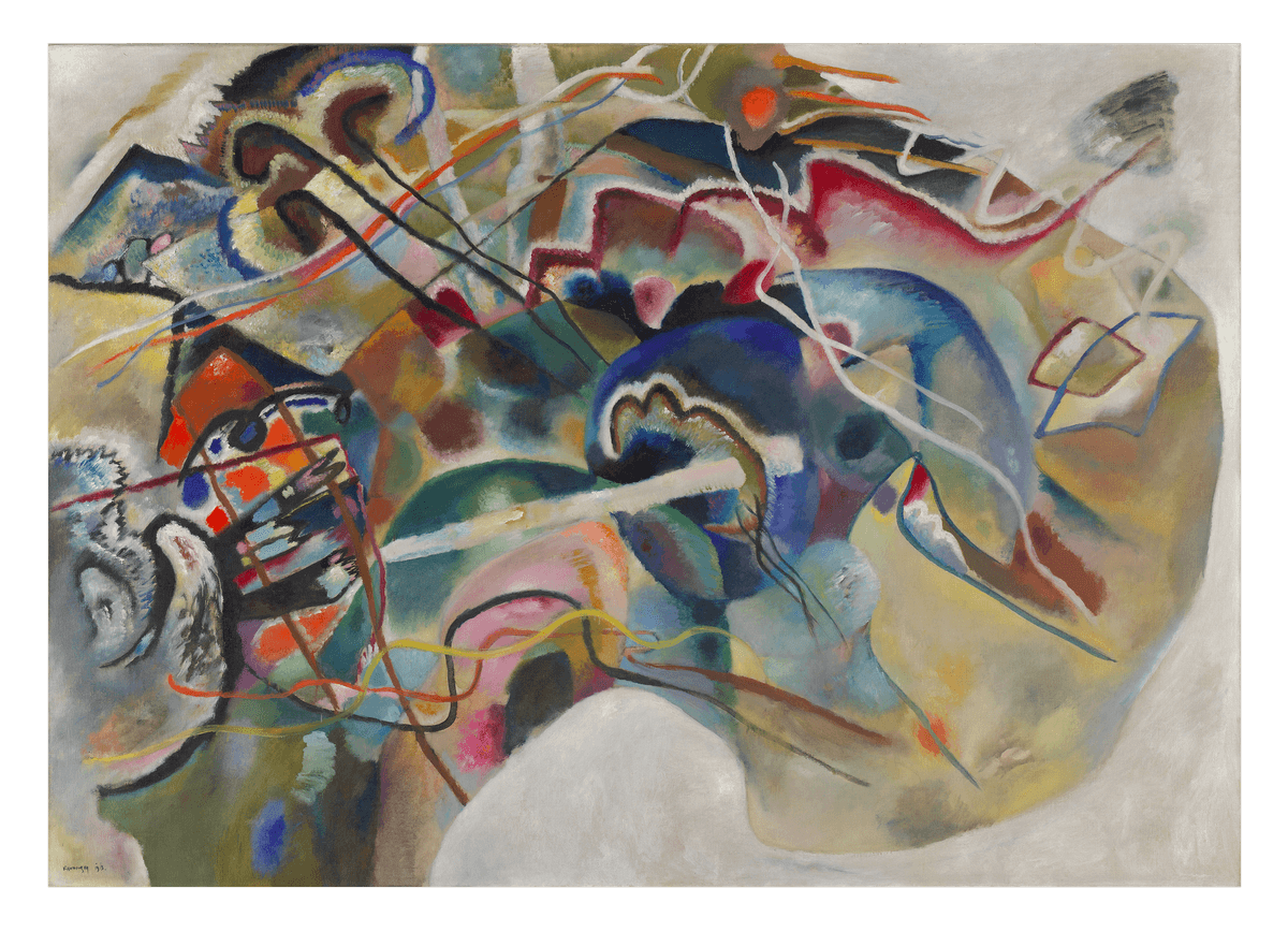 Wassily Kandinsky - Bild mit weißem Rand (1913)
