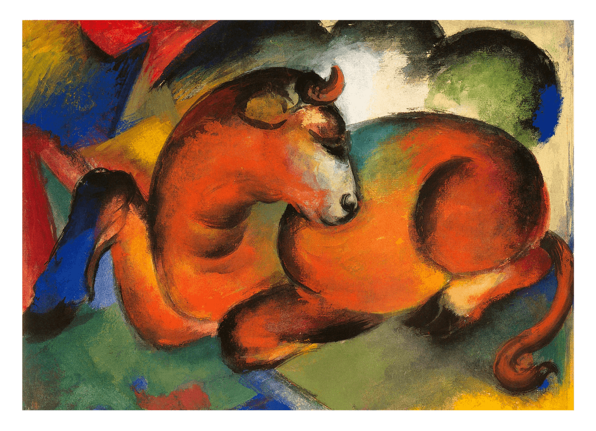 Franz Marc - Roter Stier (1912)