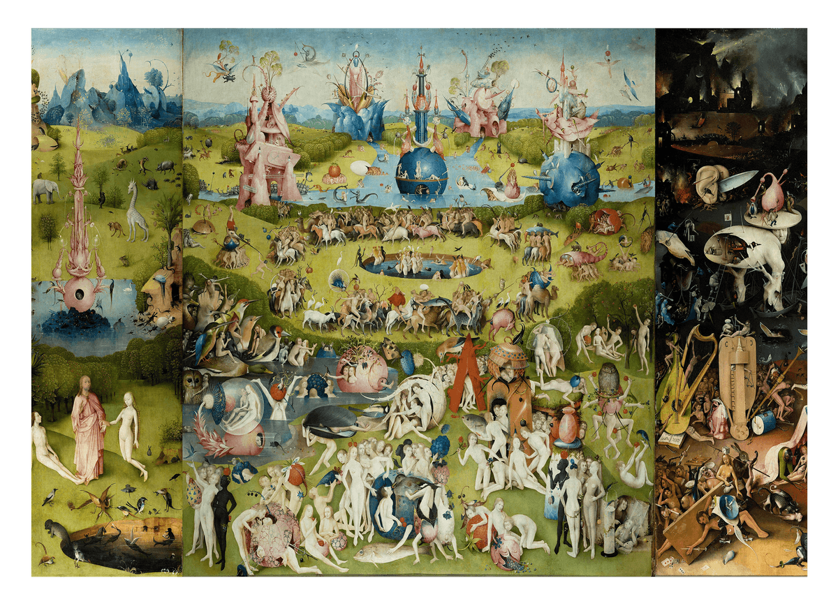 Hieronymus Bosch - Der Garten der Lüste (1490/1510) - Alle drei Tafeln