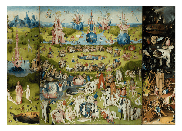 Hieronymus Bosch - Der Garten der Lüste (1490/1510) - Alle drei Tafeln