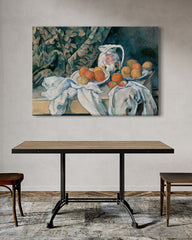 After Hover: Paul Cézanne - Stillleben mit Gardine (1895)