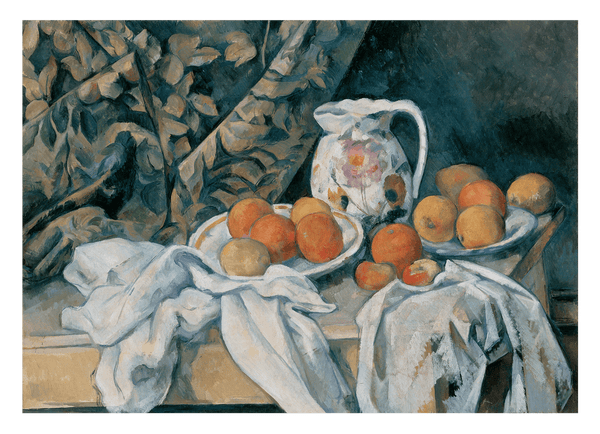 Paul Cézanne - Stillleben mit Gardine (1895)