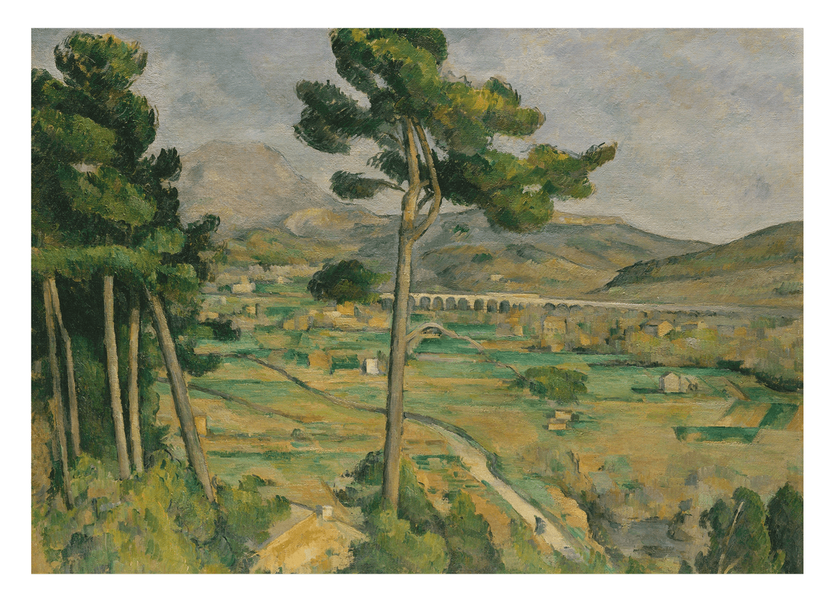 Paul Cézanne - Mont Sainte-Victoire und das Viadukt am Flusstal des Arc (1882-1885)