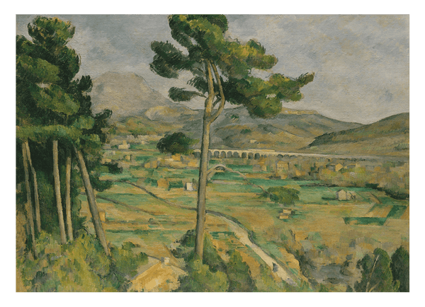 Paul Cézanne - Mont Sainte-Victoire und das Viadukt am Flusstal des Arc (1882-1885)