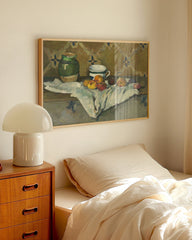 After Hover: Paul Cézanne - Stillleben mit Krug, Tasse und Äpfel (1877)