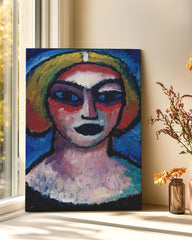 After Hover: Alexej von Jawlensky - Frauenkopf Gemälde Kunstdruck